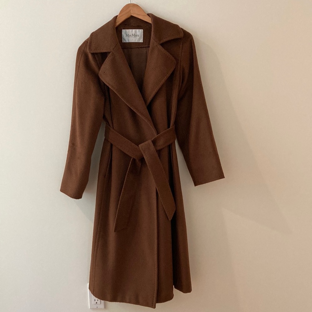 Max Mara camel hair coat size 0